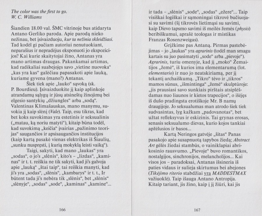 *Choreografija*, Danutė Gambickaitė (ed.), published by Artbooks.lt, 120 x 180, 168 pages, 2019